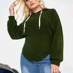 Drawstring Hooded Sweatshirt